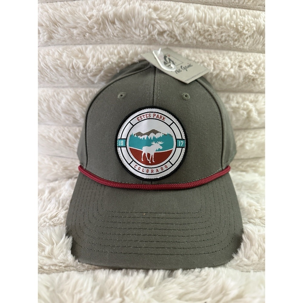 Estes Park Colorado Hat Snapback Moose Embroidered Cap Green New The Game NWT